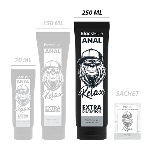 BLACK HOLE - GEL À BASE D'EAU DILATATION ANALE 250 ML