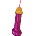 DIABLO PICANTE - VERRE  PÉNIS EN PLASTIQUE FUCHSIA