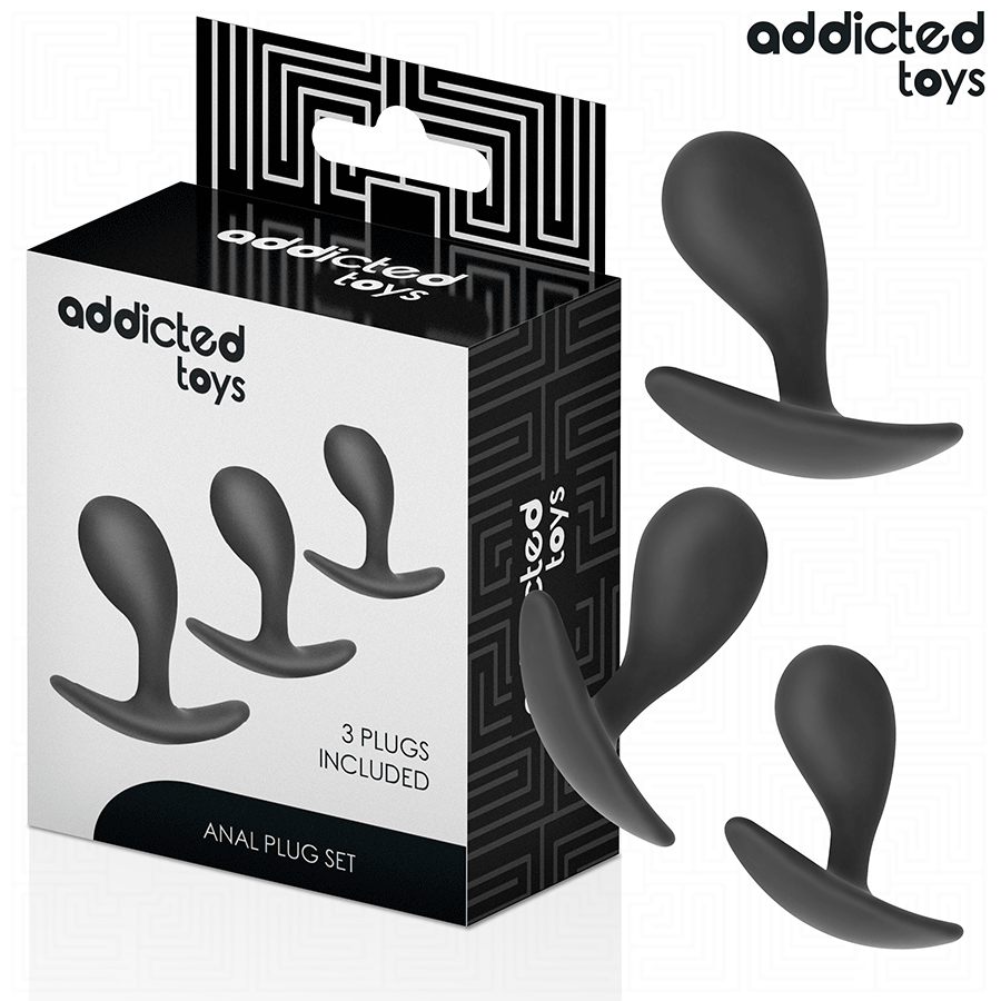 ADDICTED TOYS - LOT DE 3 PLUG ANAL MODÈLE 3