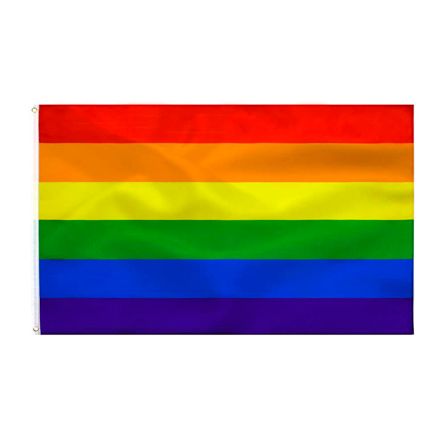 FIERTÉ - DRAPEAU ARC-EN-CIEL 90 X 150 CM